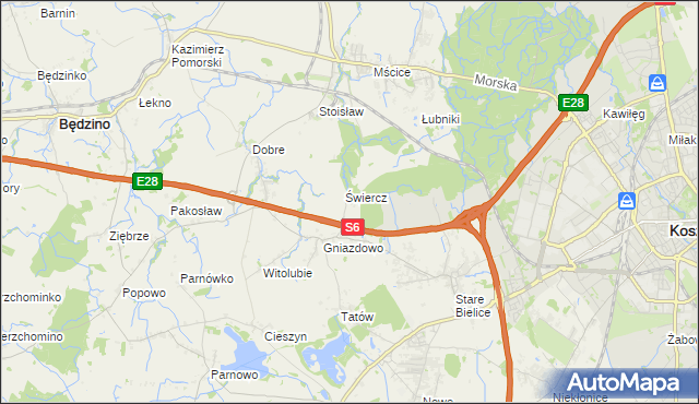 mapa Starki, Starki na mapie Targeo