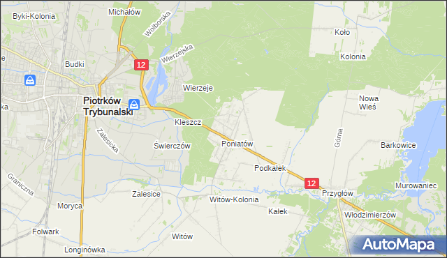 mapa Uszczyn, Uszczyn na mapie Targeo