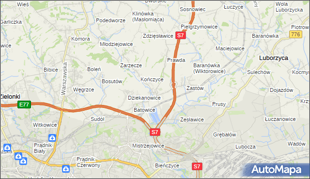 mapa Raciborowice gmina Michałowice, Raciborowice gmina Michałowice na mapie Targeo