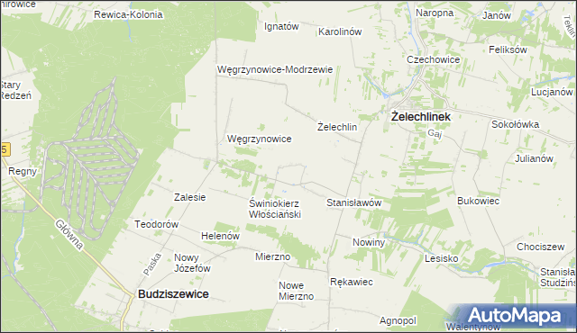 mapa Świniokierz Dworski, Świniokierz Dworski na mapie Targeo