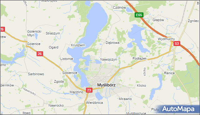 mapa Nawojczyn, Nawojczyn na mapie Targeo