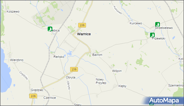 mapa Barnim, Barnim na mapie Targeo