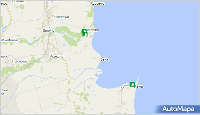 mapa Beka, Beka na mapie Targeo