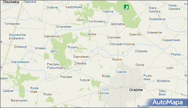 mapa Besiekiery, Besiekiery na mapie Targeo