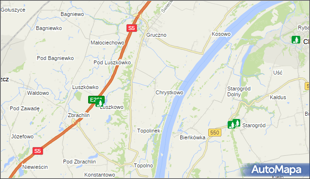 mapa Chrystkowo, Chrystkowo na mapie Targeo