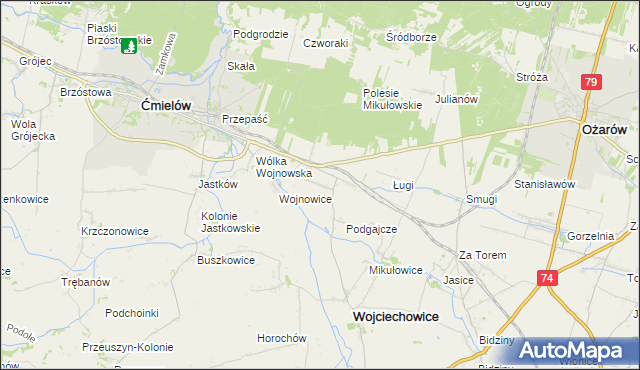 mapa Drygulec, Drygulec na mapie Targeo