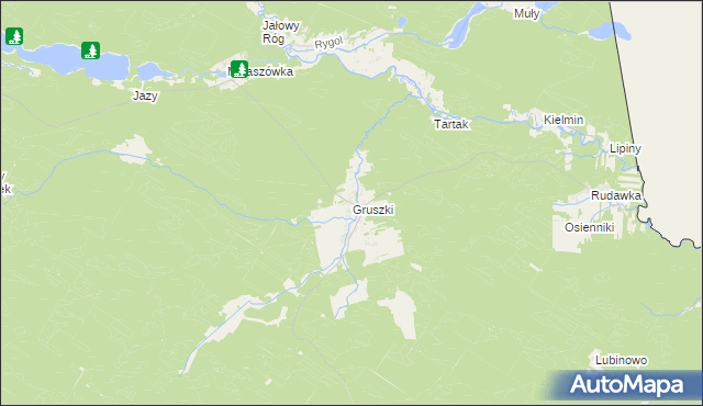 mapa Gruszki, Gruszki na mapie Targeo