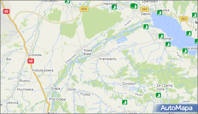 mapa Krempachy, Krempachy na mapie Targeo