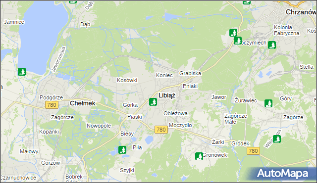 mapa Libiąż, Libiąż na mapie Targeo
