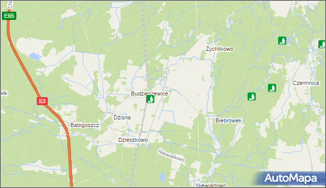 mapa Łoźnica, Łoźnica na mapie Targeo