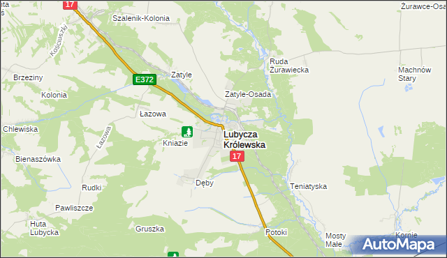 mapa Lubycza Królewska, Lubycza Królewska na mapie Targeo