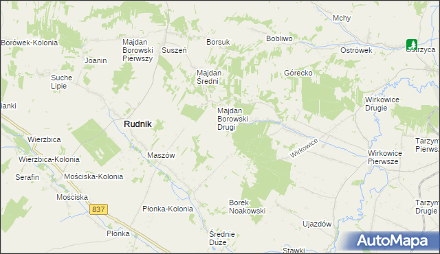 mapa Majdan Łuczycki, Majdan Łuczycki na mapie Targeo