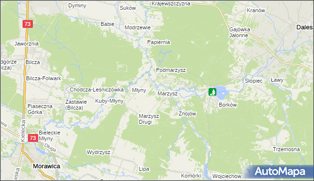 mapa Marzysz, Marzysz na mapie Targeo
