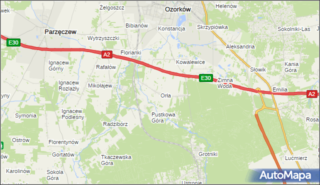 mapa Orła, Orła na mapie Targeo