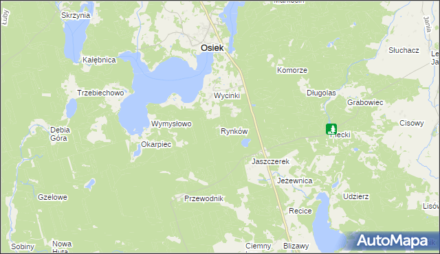 mapa Rynków, Rynków na mapie Targeo