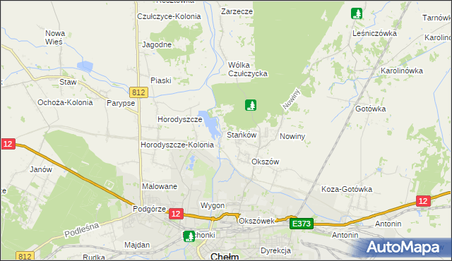 mapa Stańków, Stańków na mapie Targeo