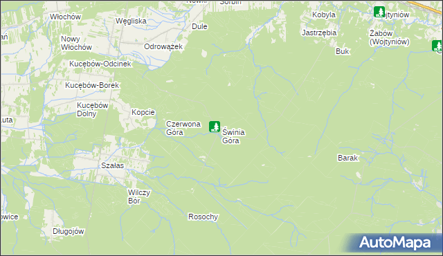 mapa Świnia Góra, Świnia Góra na mapie Targeo
