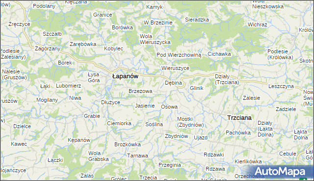 mapa Ubrzeż, Ubrzeż na mapie Targeo