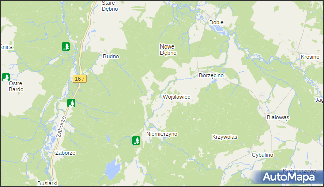 mapa Wojsławiec, Wojsławiec na mapie Targeo