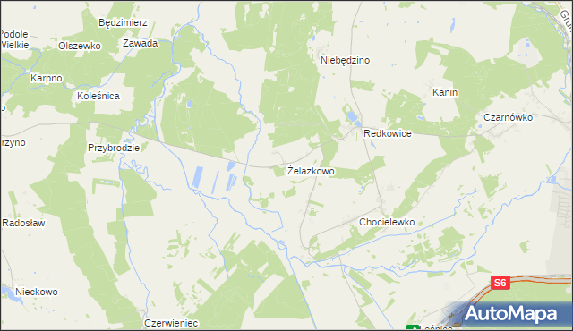 mapa Żelazkowo gmina Nowa Wieś Lęborska, Żelazkowo gmina Nowa Wieś Lęborska na mapie Targeo