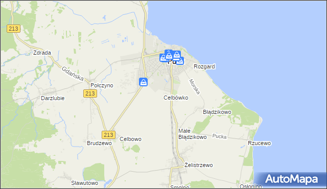 mapa Celbówko, Celbówko na mapie Targeo