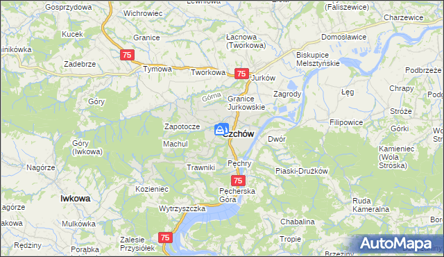 mapa Czchów, Czchów na mapie Targeo