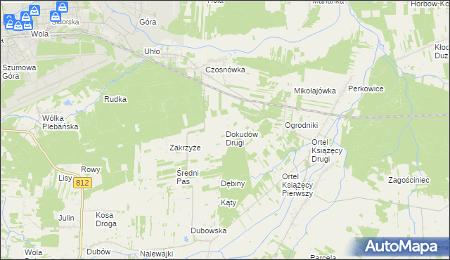 mapa Dokudów Drugi, Dokudów Drugi na mapie Targeo