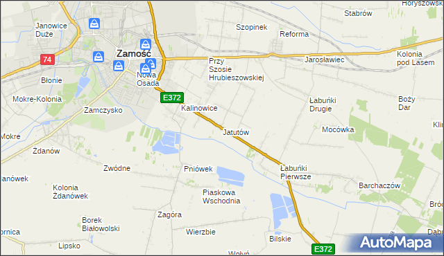 mapa Jatutów, Jatutów na mapie Targeo