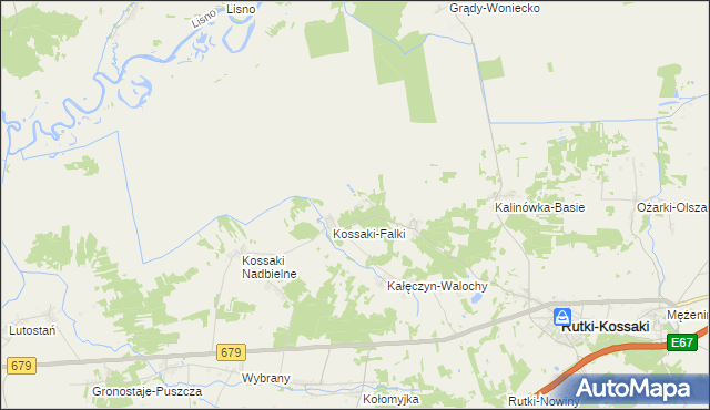 mapa Kalinówka-Wielobory, Kalinówka-Wielobory na mapie Targeo