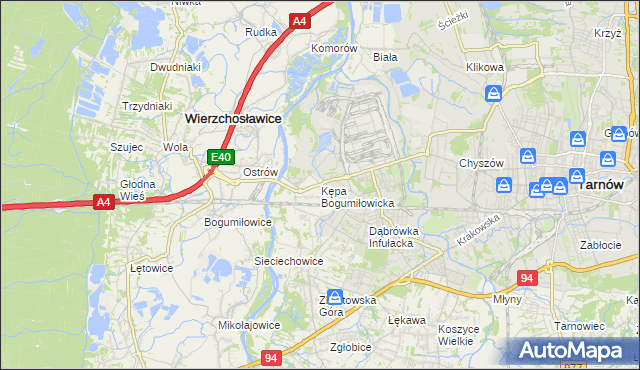 mapa Kępa Bogumiłowicka, Kępa Bogumiłowicka na mapie Targeo