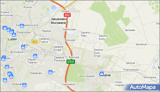 mapa Kolonia Świdnik Mały, Kolonia Świdnik Mały na mapie Targeo