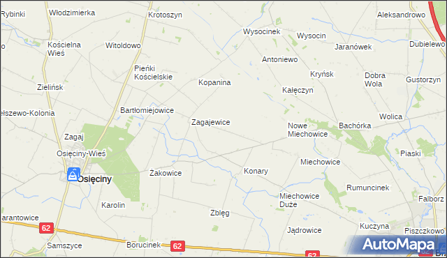 mapa Lekarzewice, Lekarzewice na mapie Targeo