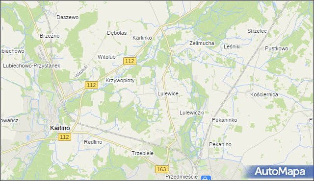 mapa Lulewice, Lulewice na mapie Targeo