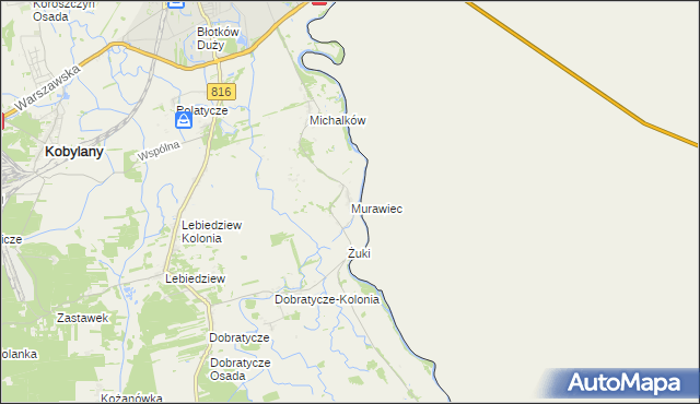 mapa Murawiec, Murawiec na mapie Targeo