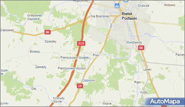 mapa Piliki, Piliki na mapie Targeo