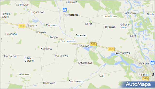 mapa Pucołowo, Pucołowo na mapie Targeo