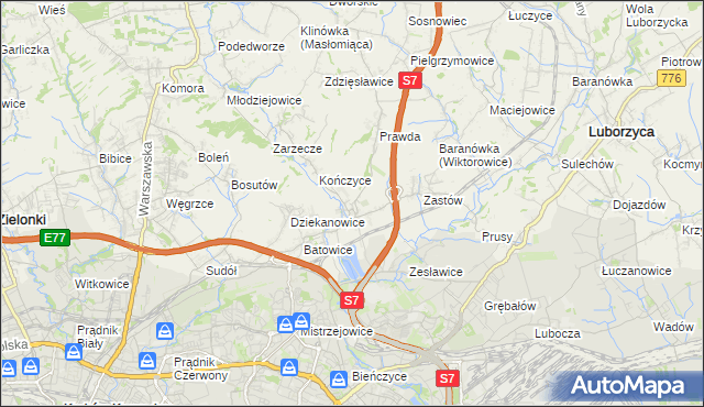 mapa Raciborowice gmina Michałowice, Raciborowice gmina Michałowice na mapie Targeo