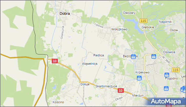 mapa Redlica, Redlica na mapie Targeo