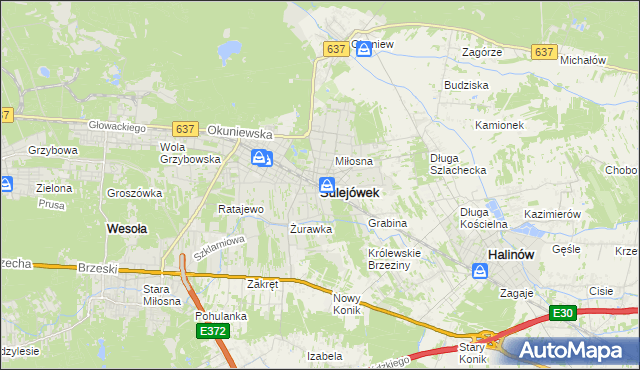 mapa Sulejówek, Sulejówek na mapie Targeo
