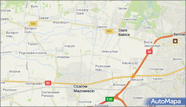 mapa Strzykuły, Strzykuły na mapie Targeo
