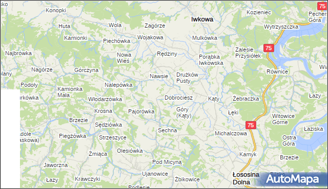mapa Dobrociesz, Dobrociesz na mapie Targeo