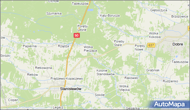 mapa Osęczyzna, Osęczyzna na mapie Targeo