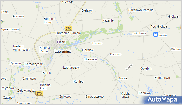mapa Siarczyce, Siarczyce na mapie Targeo