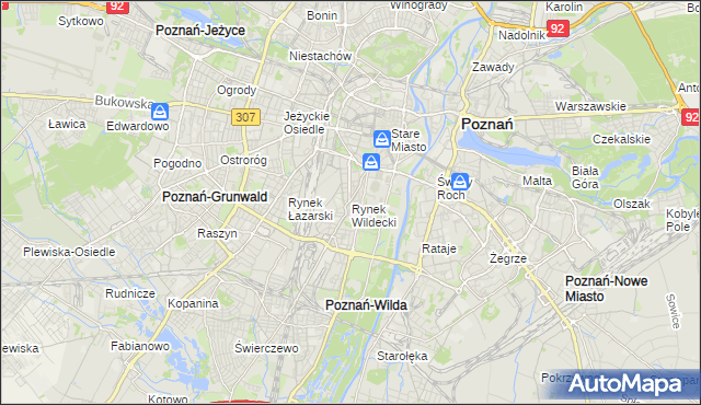 mapa Rynek Wildecki, Rynek Wildecki na mapie Targeo