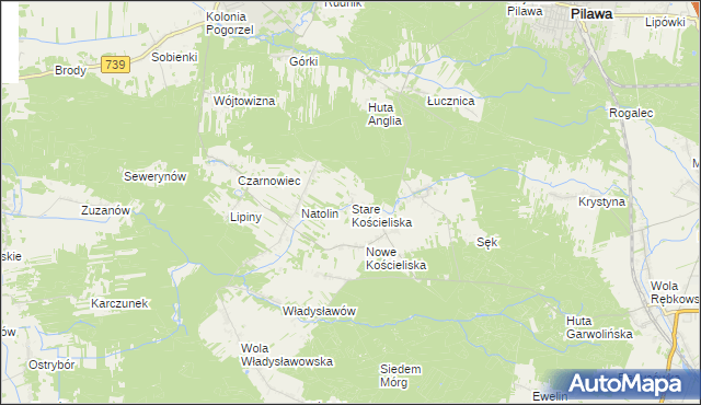 mapa Stare Kościeliska, Stare Kościeliska na mapie Targeo