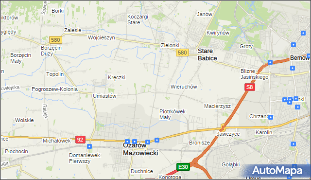 mapa Strzykuły, Strzykuły na mapie Targeo