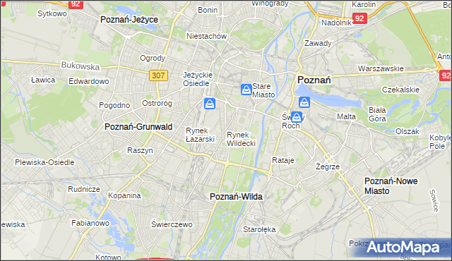 mapa Rynek Wildecki, Rynek Wildecki na mapie Targeo