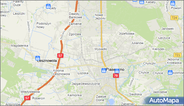 mapa Nowa Iwiczna, Nowa Iwiczna na mapie Targeo