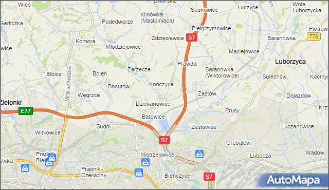 mapa Raciborowice gmina Michałowice, Raciborowice gmina Michałowice na mapie Targeo