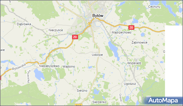 mapa Udorpie, Udorpie na mapie Targeo